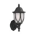 Designers Fountain 2868-BK 1 Light Outdoor Wall Lantern Black Autumn Gold - Satin Crackled