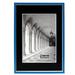 Studio 500 Modern Striped Clean Cut Picture Frame Metal in Indigo | 6.13 H x 4.13 W x 0.88 D in | Wayfair B111 - PPL - 4x6