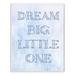 Stupell Industries Dream Big Little One Loopy Text Wall Plaque Canvas, Wood in Blue | 15 H x 10 W x 0.5 D in | Wayfair brp-1876_wd_10x15