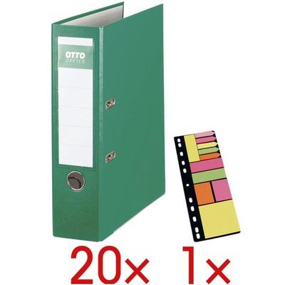 OTTO Office 20 Ordner »Exclusive I« inkl. 1 Packung Haftstreifen »Universal« grün, 8x32x28.5 cm Image