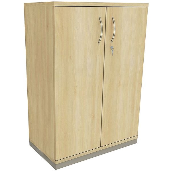 fm Büromöbel Aktenschrank abschließbar für 3 Ordnerhöhen Breite 80 cm »Sidney« königsahorn, 80x113.3x44.2 cm Image