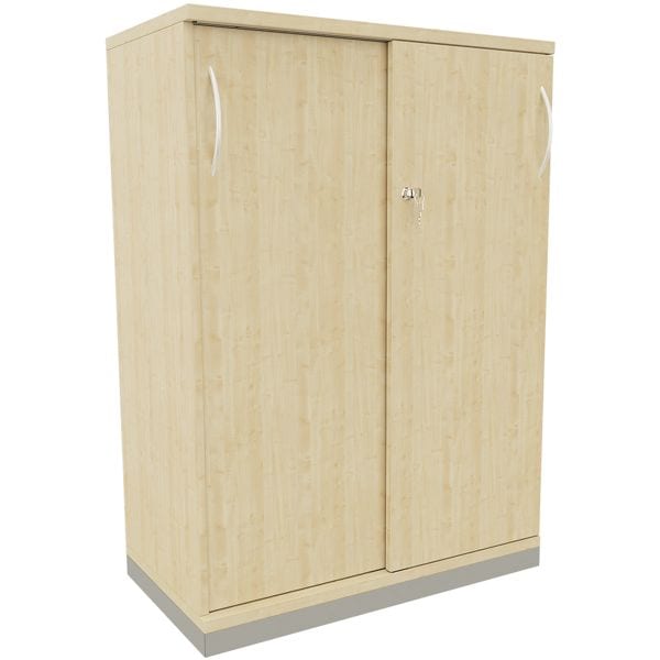 fm Büromöbel Schiebetürenschrank »Sidney« 80 cm breit 3 OH königsahorn, 80x113.3x44.2 cm