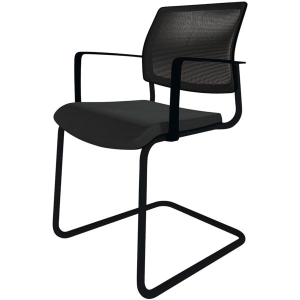fm Büromöbel Besucherstuhl »Netgo« schwarz, 47x44.5 cm Image