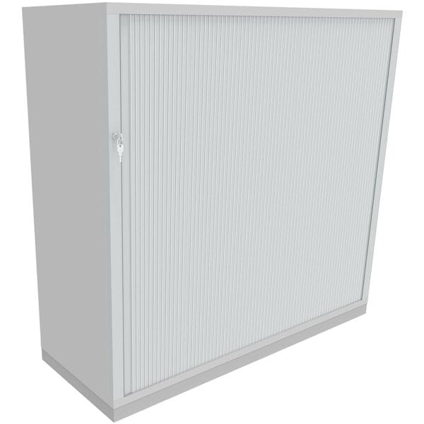 fm Büromöbel Querrollladenschrank »Fastline« 120 cm breit 3 OH grau, 120x113.3x44.2 cm