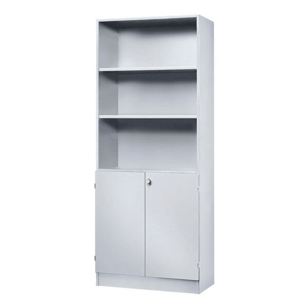 HAMMERBACHER Mehrzweckschrank grau, 80x200.4x42 cm