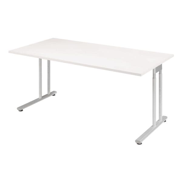 Geramöbel Schreibtisch »Lissabon« 160 cm grau, 160x72x80 cm