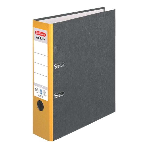 Herlitz Ordner »maX.file nature« breit gelb, 8x31.8x28.5 cm Image
