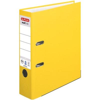 Herlitz Ordner »maX.file nature plus« breit gelb, 8x31.8x28.5 cm