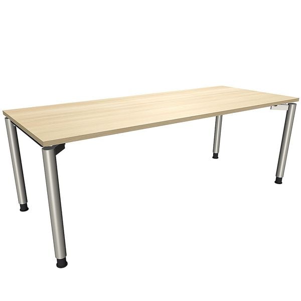 fm Büromöbel Schreibtisch »Fastline« 200 cm 4-Fuß königsahorn, 200x82x80 cm