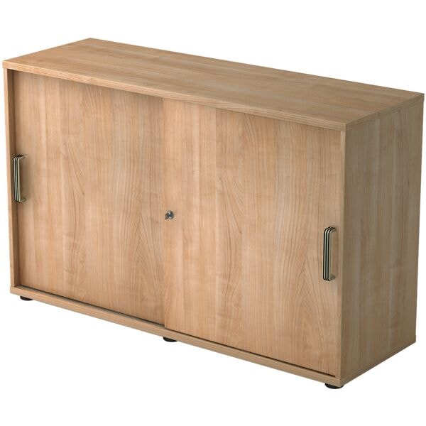 OTTO Office Premium Schiebetürenschrank »OTTO Office Line IV« 2 OH braun, 120x74.8x40 cm