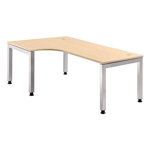 HAMMERBACHER Winkelschreibtisch »J-Line« 90° Winkel braun, 200x76x120 cm