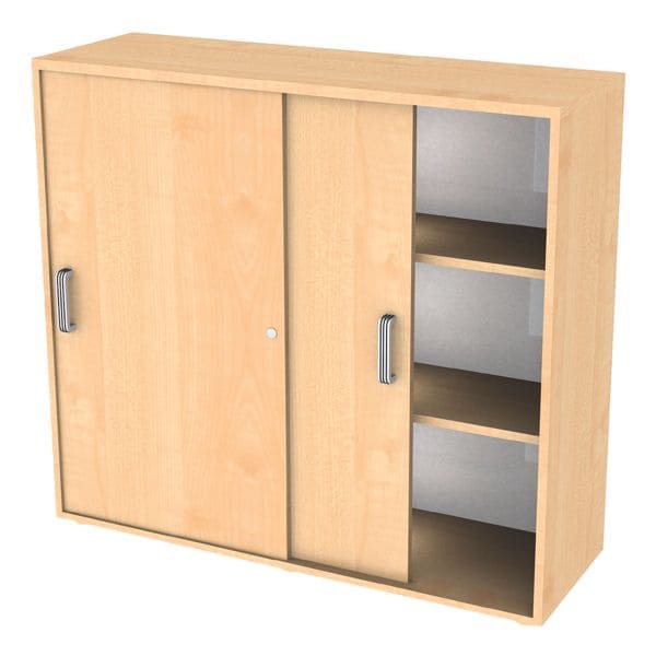 OTTO Office Premium Schiebetürenschrank »OTTO Office Line III« 3 OH braun, 120x110x40 cm