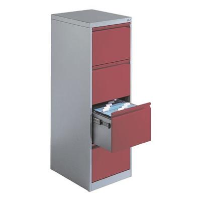 CP Hängeregistraturschrank A4 rot, 43.3x135.7x59 cm