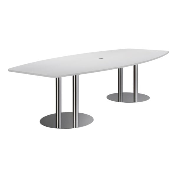 HAMMERBACHER Konferenztisch KT28S »Meeting« Tonnenform 280 cm grau, 280x75.5x130 cm