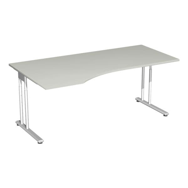 Geramöbel PC-Arbeitstisch »Lissabon« 180 cm links breiter grau, 180x72x100 cm