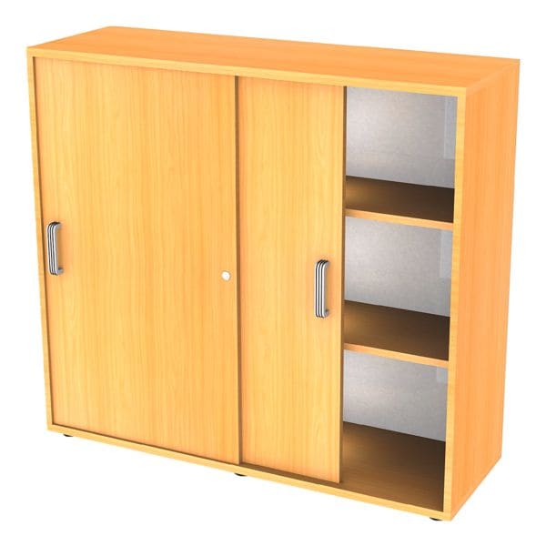 OTTO Office Premium Schiebetürenschrank »OTTO Office Line III« 3 OH braun, 120x110x40 cm
