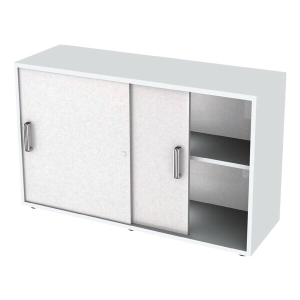 OTTO Office Premium Schiebetürenschrank »OTTO Office Line III« 2 OH grau, 120x75x40 cm