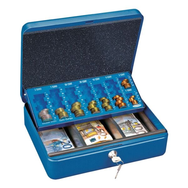 Rottner Geldzählkasse »Wien« blau, 30x9x24 cm Image