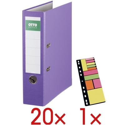 OTTO Office 20 Ordner »Exclusive I« inkl. 1 Packung Haftstreifen »Universal« violett, 8x32x28.5 cm Image