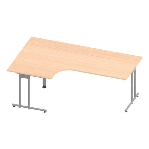 HAMMERBACHER Winkelschreibtisch »Flexiline II« 200 cm 90° Winkel braun, 200x72x120 cm