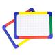 Show Me A4 Magnetic Framed Whiteboards 10-Pieces, Gridded/Plain