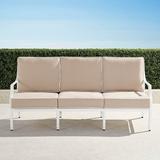 Grayson Sofa with Cushions in White Finish - Natural - Frontgate