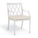 Grayson Dining Chair Cushion - Cara Stripe Cobalt, Standard - Frontgate