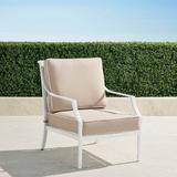 Grayson Lounge Chair with Cushions in White Finish - Rumor Vanilla - Frontgate