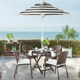 Cafe 5-pc. Curved Back Chairs and Table Set - Dove - Frontgate