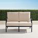 Grayson Loveseat with Cushions in Black Finish - Sailcloth Aruba - Frontgate