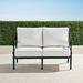 Carlisle Loveseat with Cushions in Onyx Finish - Resort Stripe Sand, Standard - Frontgate