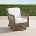 Hampton Swivel Lounge Chair in Driftwood Finish - Rumor Midnight, Standard - Frontgate