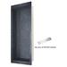 Dawn USA Shower Niche w/ Support Plate Stainless Steel in Black/Gray | 59 H x 14 W x 3.88 D in | Wayfair NI591403