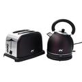 Ovation Plum Classic Breakfast Set - 2200W Dome Kettle with 1.8L Capacity & Strix Control Integrated Boil Dry Protection | 1500W 2 Slice Multi Function Toaster