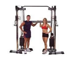 Body-Solid Dual Weight Stack Cable Crossover Machine Functional Training Center