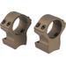 Talley X-Bolt Hells Canyon Rifle Scope Rings 1in High Burnt Bronze Cerakote HC950735