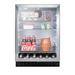 Summit Appliance Summit 90 Can 23.63" Convertible Beverage Refrigerator Glass in Black | 34 H x 23.63 W x 24.75 D in | Wayfair SCR2464