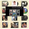 Gift Set of 2017 David Bowie Stamps Presentation Pack and Postcards - Royal Mail