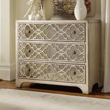 Hooker Furniture Sanctuary 3 - Drawer Mirrored Accent Chest Wood in Brown/Gray | 32 H x 36 W x 18 D in | Wayfair 3023-85001