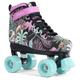 SFR Vision canvas rollerskates, disco rollers, children's, floral, 34