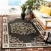 Black 24 x 0.25 in Area Rug - Fleur De Lis Living Galena Oriental/Sand Indoor/Outdoor Area Rug, Polypropylene | 24 W x 0.25 D in | Wayfair