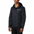 Columbia Men's Pouring Adventure 2 Jacket Waterproof Rain Jacket, BLACK, Size M