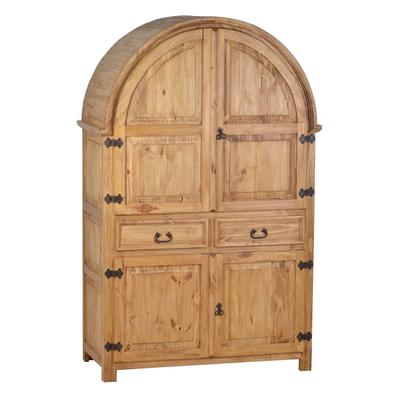 MiaMöbel Mexico Rundbogenschrank Massivholz Pinie Landhaus Mexiko Möbel Mexikanisch Image