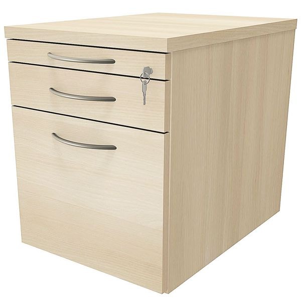 fm Büromöbel Rollcontainer mit Hängeregister »Sidney« einheitliches Dekor braun, 43.4x54x60 cm Image