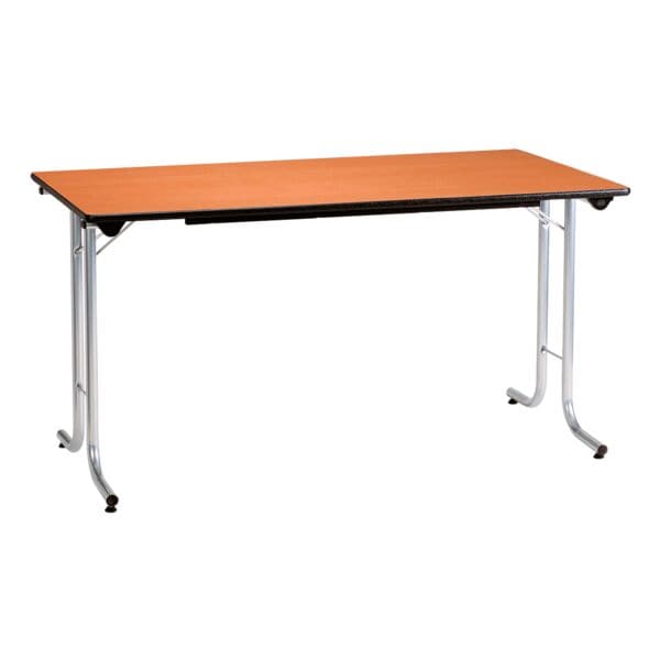 SODEMATUB Klapptisch 140 cm Gestell alufarben rot, 140 cm