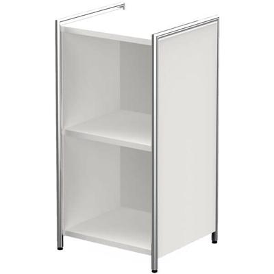Kerkmann Aktenregal »Artline Transparent« schmal 2 OH weiß, 41x78x38 cm