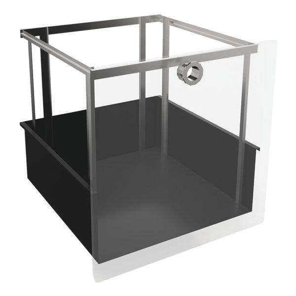 viasit Hängeregistereinsatz für schmale Regale »System 4« schwarz