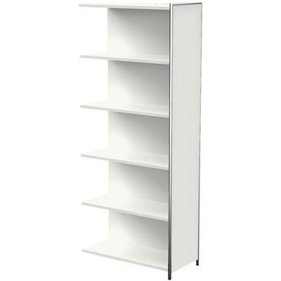 Kerkmann Anbauregal »Artline Transparent« breit 5 OH weiß, 78x185x38 cm