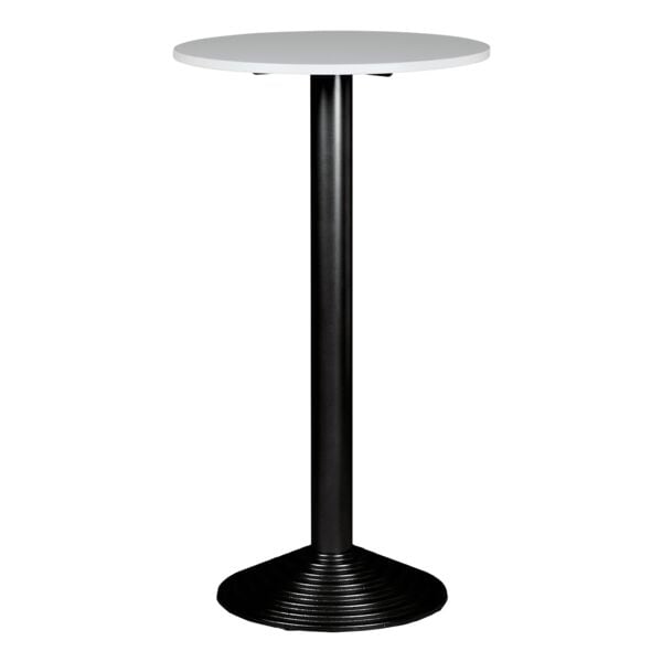 SODEMATUB Stehtisch 1 Platte Säulenfuß schwarz weiß, 60x110x60 cm Image