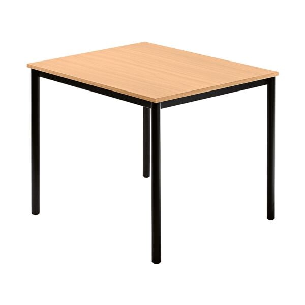 HAMMERBACHER Konferenztisch DR08 »Barcelona« 80x80 cm Gestell schwarz braun, 80x72 cm Image